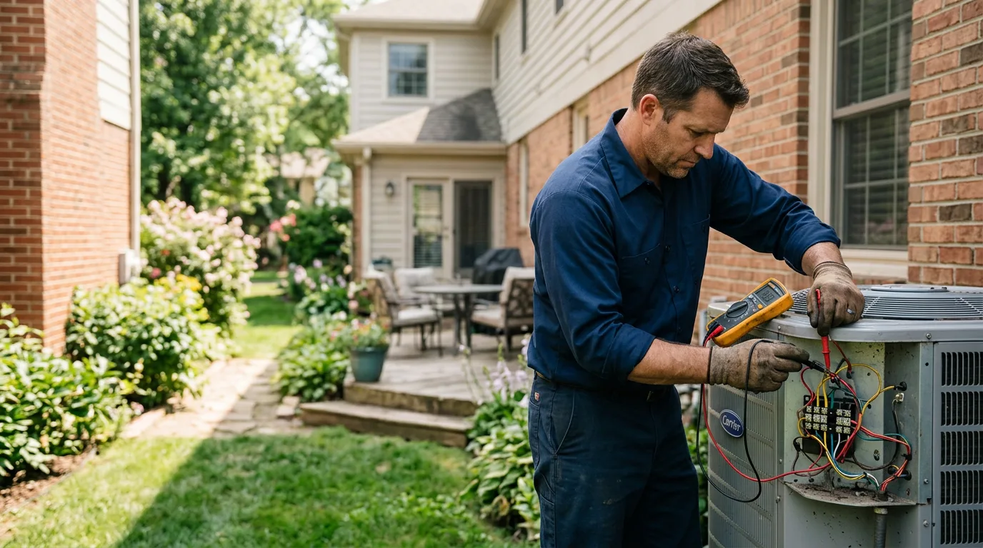 HVAC technician working near Clay Center, NE